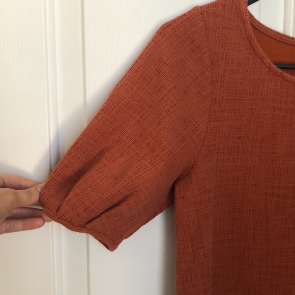Madewell Textured orange top, Size S, Green envelope, great condition, - Picture 3 of 5